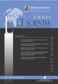 LESIJ XX vol 1 2013