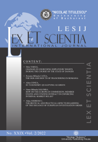 LESIJ XXIX vol 2 2022 - Coperta