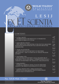 LESIJ XXX vol 1 2023 - Coperta