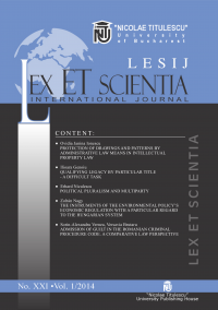 LESIJ XXI vol 1 2014